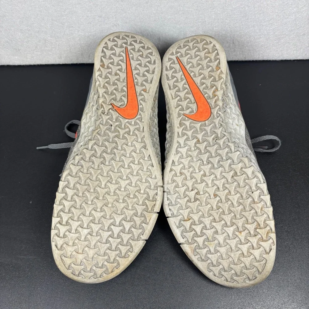 Nike Mens Metcon 3 Training Shoes Gray Orange 852928-007 Mens 10.5 Crossfit